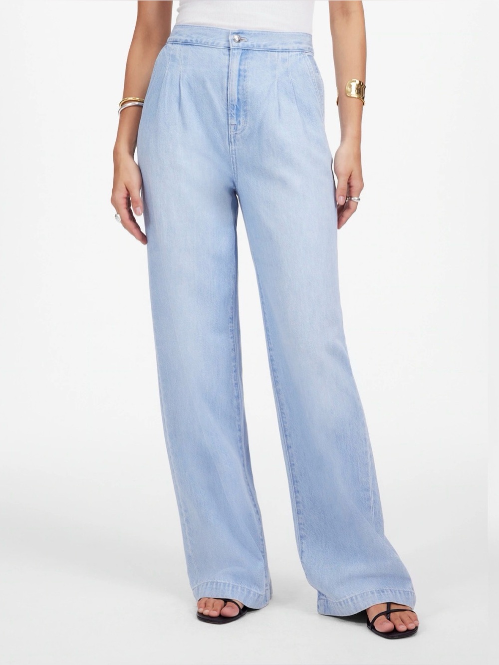 Madewell The Curvy Harlow Wide-Leg Trouser Jean NWT Size 28 High Rise Airy Denim